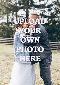 Tap to view Create Your Own Photo Upload Portrait Anniversary Card