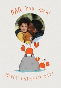 Tap to view Dad You Rock Father's Day Photo Card