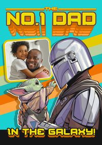 Tap to view The Mandalorian No. 1 Dad Father's Day Photo Card
