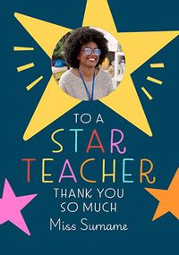 Tap to view Star Teacher Photo Upload Thank You Card