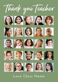 Tap to view 25 Photo Thank You Teacher Card