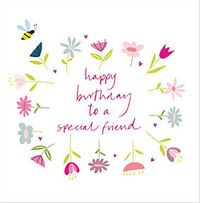 Tap to view Floral Special Friend Birthday Card